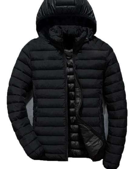 Jaqueta Masculina Inverno Corta Vento Acolchoada Nylon Frio Krayane