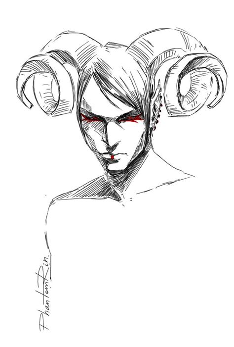 Devil Horns Sketch at PaintingValley.com | Explore collection of Devil ...