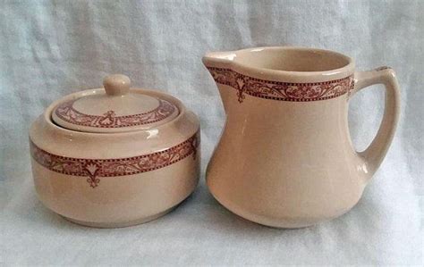 Inca Ware Vintage Sugar And Creamer Shenango China New Castle Pa Usa