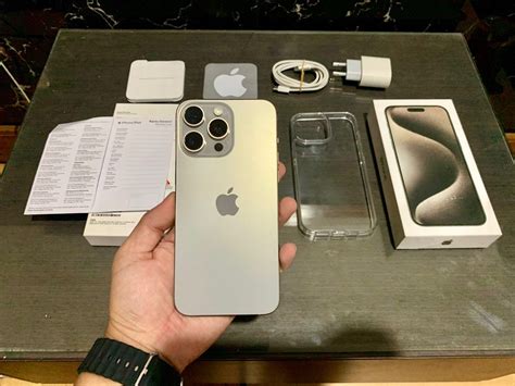 IPhone 15 Pro Max 256 GB Natural Titanium IBox Telepon Seluler