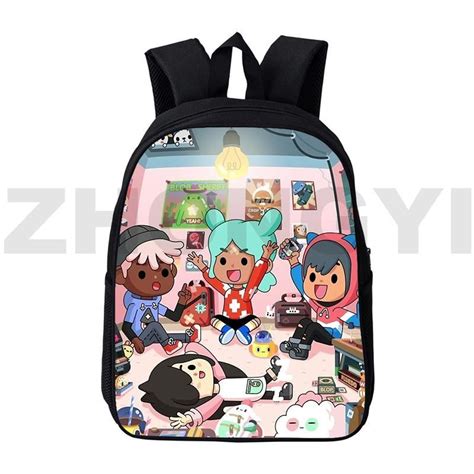 Backpack Toca Boca Same Game Life World 12/16 Inch Large Capacity ...