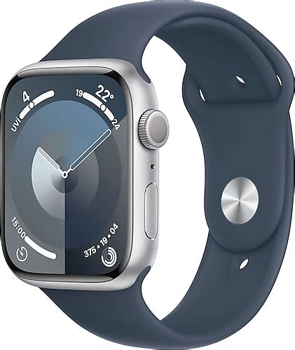 Apple Watch Series 9 GPS Cellular 45mm Gümüş Rengi Alüminyum Kasa ve