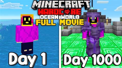 I Survived Days In An Ocean Only World In Minecraft Hardcore