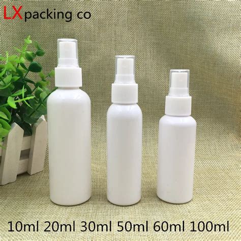 Pcs Ml White Plastic Atomizer Perfume Bottle