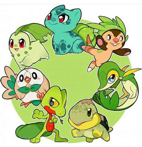 Pokémon Iniciales De Tipo Planta •pokémon• En Español Amino