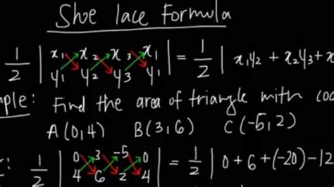 Areas Of Irregular Polygons Shoelace Method Youtube