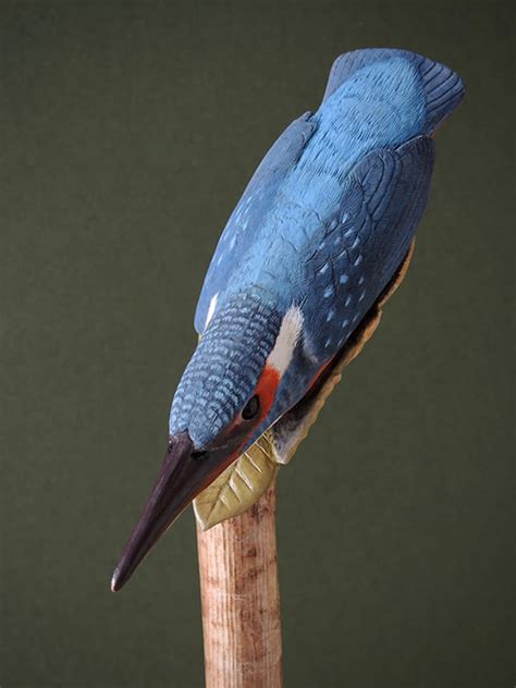 Kingfisher Walking Stick By Raif Killips