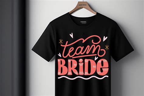 Team Bride T Shirt Design Graphic By Kdppodsolutions · Creative Fabrica