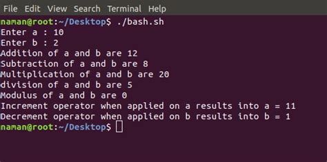 Basic Operators In Shell Scripting Geeksforgeeks