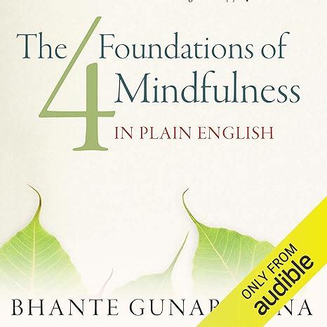 Amazon The Four Foundations Of Mindfulness In Plain English