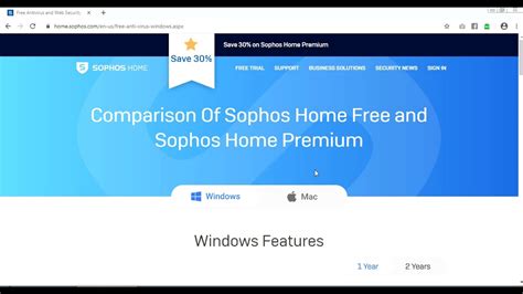 Sophos Installation Configuration Security Features Free