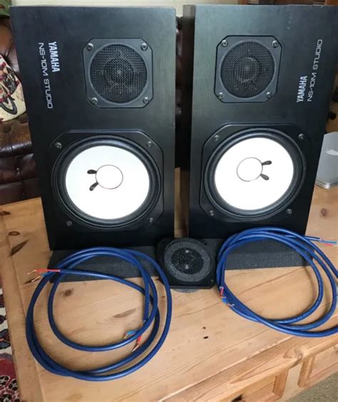 Yamaha Ns M Matched Pair Studio Monitor Speakers With Cable And Spare