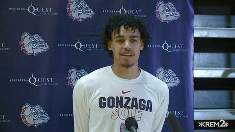 Gonzaga guard Julian Strawther talks about preparing for NCAA ...