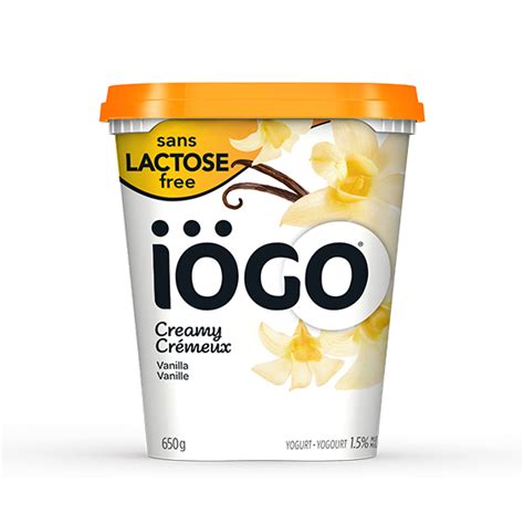 41034 Iogo Yogourt brassé original crémeux 1 5 M G 650g Vanille sans