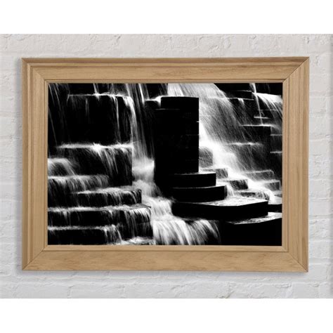 Bright Star Wasserfall B N W Bilderrahmen Kunstdrucke Wayfair De