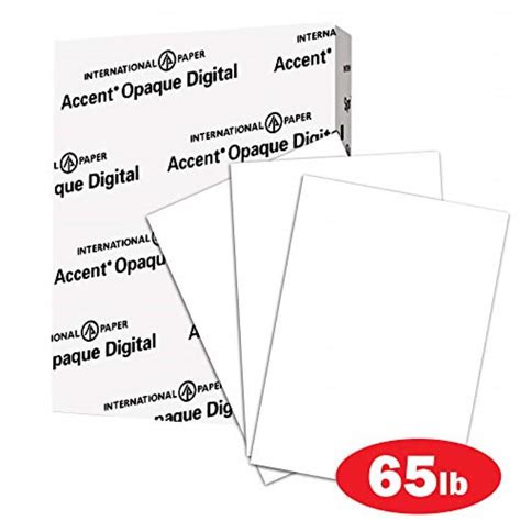 Accent Opaque White Cardstock Paper 65lb Cover 176 Gsm 17x11 Card