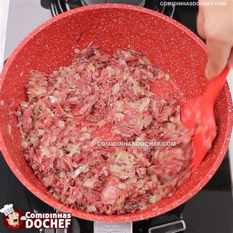 Carne Seca Acebolada Simples e Fácil Comidinhas do Chef