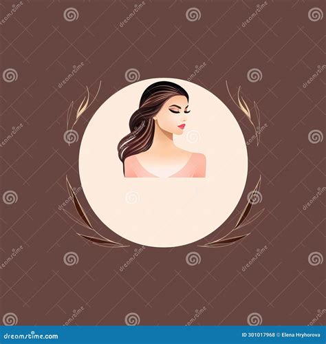 Classic Salon Typography Logo Design Stock Photo Image Of