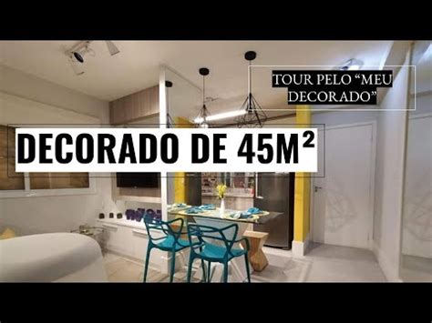 TOUR NO DECORADO APÊ DE 45M² TOUR PELO MEU DECORADO COMO É O