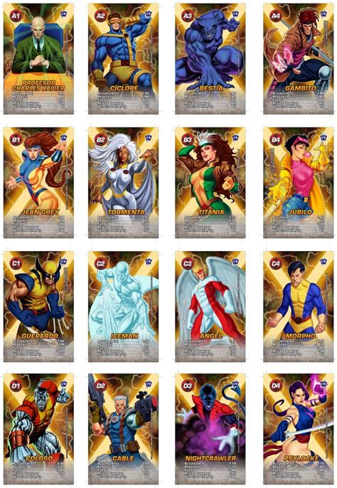 Universo Retro Cartas X Men