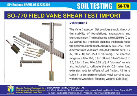 Field Vane Shear Test