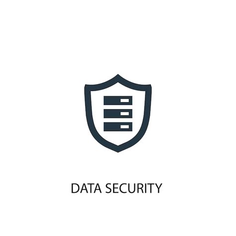 Premium Vector Data Security Icon Simple Element Illustration Data