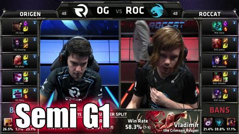 Origen Vs Roccat Game Semi Finals S Eu Lcs Regional Qualifier For