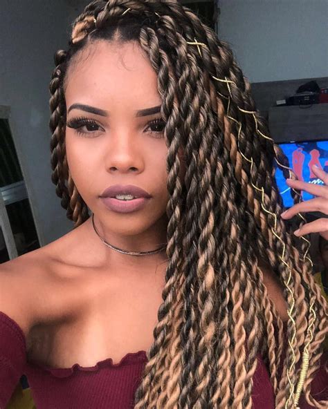 Penteados De Tran As Box Braids Cachos E Outras Ondas