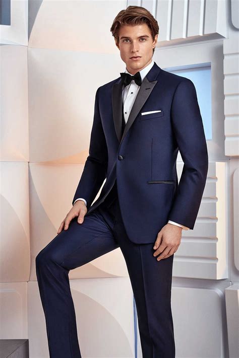 Milroy S Tuxedos Navy Ike Behar Blake Tuxedo