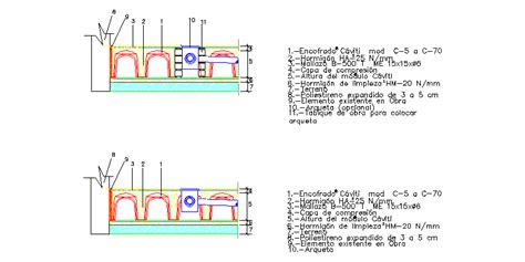 Detalle De Colocación De Arquetas En Solera Con Cáviti En AutoCAD