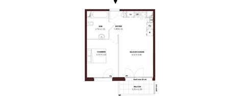 Plan Appartement T2 De 41 40 M² Neuf Résidence N°224149 à Nemours