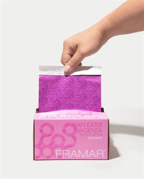 Framar 5x11 Magenta Hair Foils 500 Foil Sheets Balayage Foils For