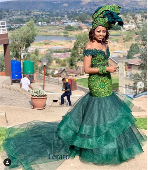 Shweshwe Wedding Dresses Sunika Traditional African Clothes African