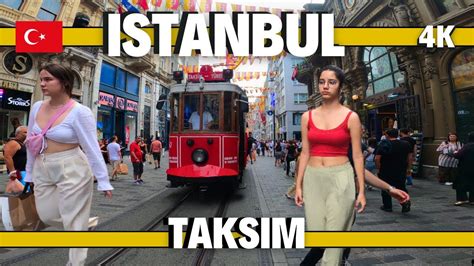 Istanbul Walking Tour Around Taksim Square Istiklal Street K Uhd