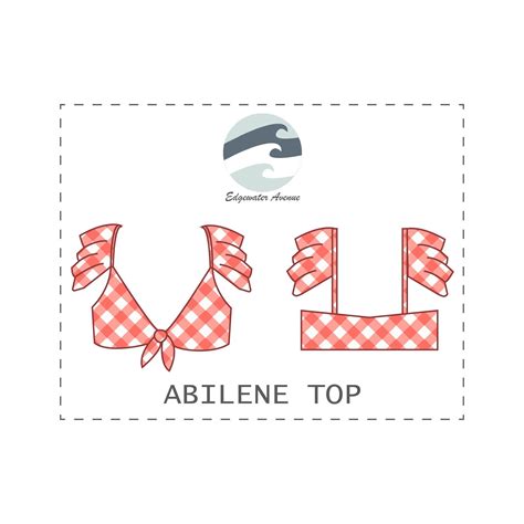 DIY Ruffle Sleeve Bow Tie Bikini Top PDF Sewing Pattern Etsy