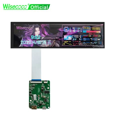 Wisecoco Placa Controladora Micro USB 8 8 Polegada Tela LCD IPS