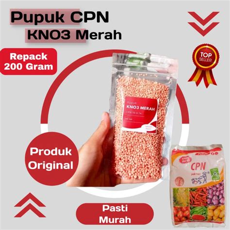 Jual Pupuk Cpn Kno Merah Pak Tani Kemasan Repack Gram Shopee