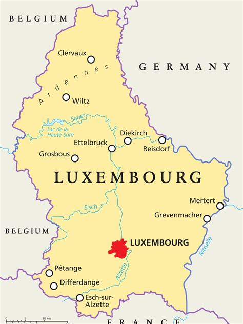 What Is The Capital Of Luxembourg Mappr