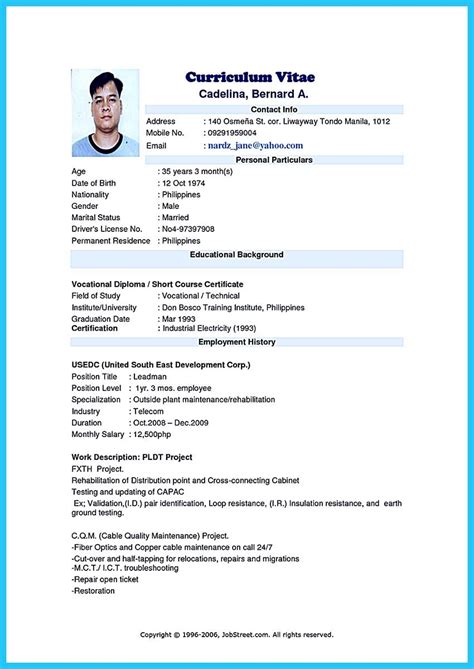 Resume Sample Malaysia Sample Resume For Fresh Graduate Latest Resume Format Job Resume Format