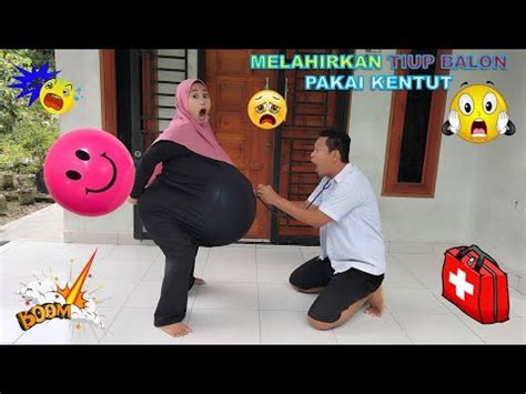 Drama Lucu Ibu Hamil Mehirkan Kembar Tiup Balon Pakai Kentut