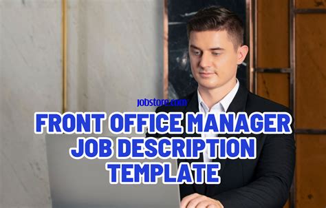 Front Office Manager Job Description Template Jobstore Careers Blog