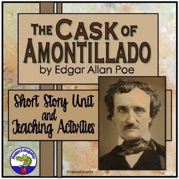 Cask Of Amontillado Edgar Allan Poe Short Story Unit With Easel