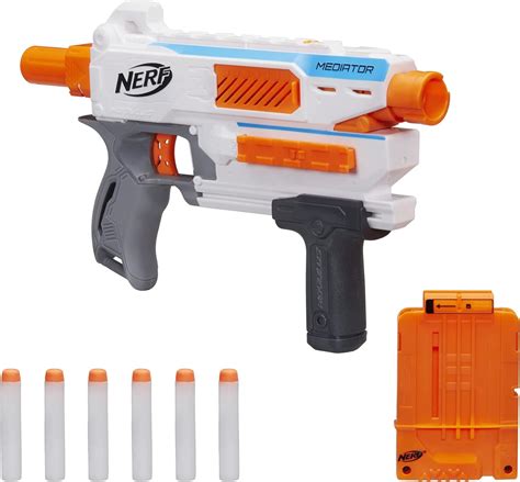 Amazon NERF Modulus Mediator Blaster Fires 6 Darts In A Row