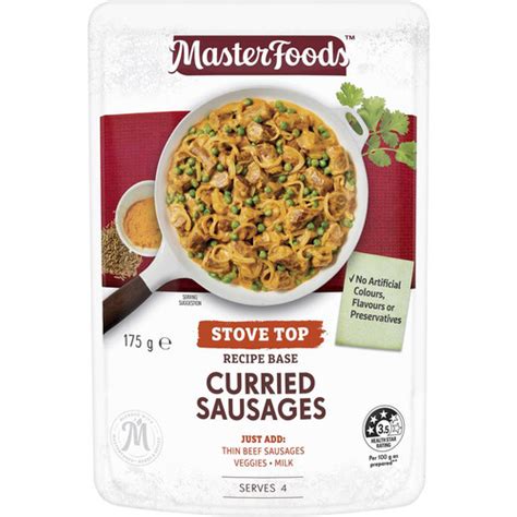 Masterfoods Recipe Base Curried Sausages G Zula Getz