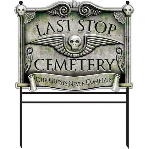 Halloween Cemetery Yard Sign - Walmart.com - Walmart.com