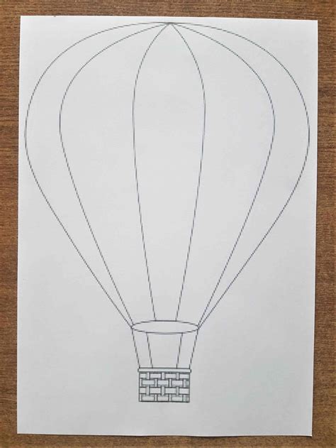 Hot Air Balloon Template Printable