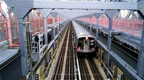 BMT Subway Brooklyn Bound R179 J Train Williamsburg Bridge YouTube