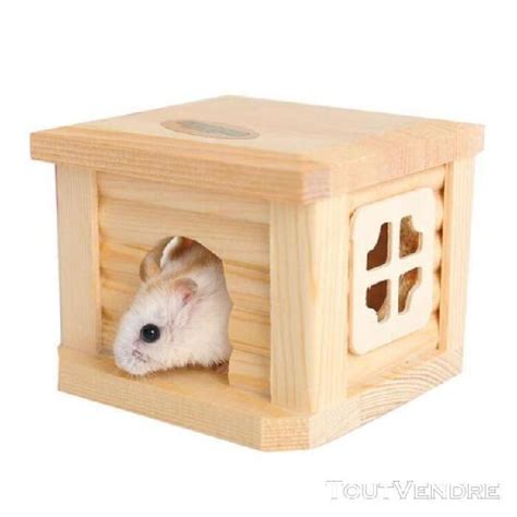 Accessoire Abri Maison En Bois Pour Hamsters Souris Lia10095 En France