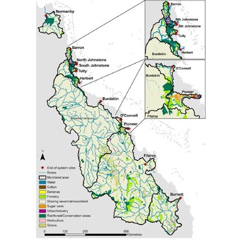 Land Use Within The Major River Basins Draining Into The Great Barrier Download Scientific