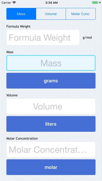 Molarity Calculator by MaoWare Corporation